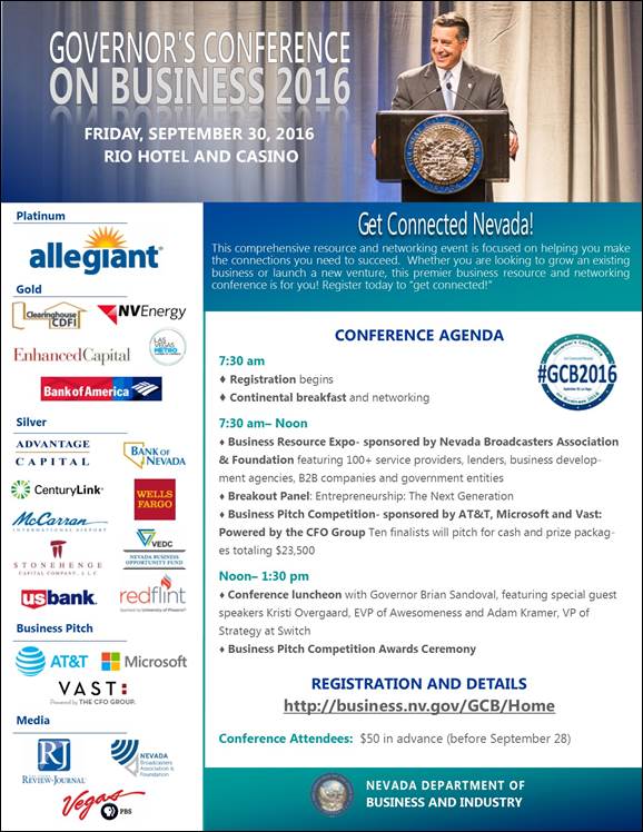 Governor's Conference Flyer